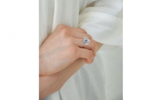 Blue Rose Pt トパーズ ダイヤモンドリング アクセサリー ダイアモンド ダイア 宝石 リング ゴールド 7号～14号 ジュエリー  指輪 アクセサリー りんぐ ring レディース メンズ