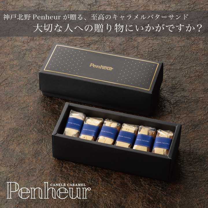【Penheur】プレミアム・カルテット ラムレーズン 6個