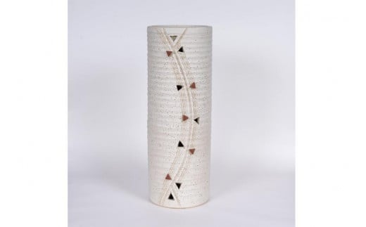 
【信楽焼】トライアングル 傘立 (L) (523-04)
