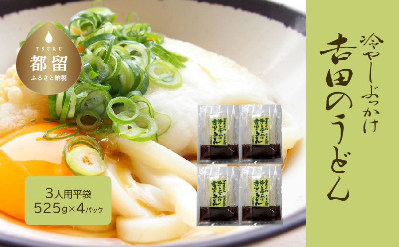 
冷しぶっかけ吉田のうどん3人用平袋 ×4パック【平井屋】
