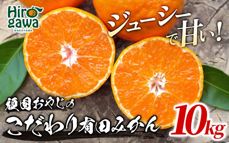 頑固オヤジの 有田 みかん 10kg 家庭用 / 温州みかん 有田みかん 甘い 訳あり 和歌山 柑橘 ※2026年11月中旬〜2027年1月下旬頃に順次発送 【krf004-c-10B】