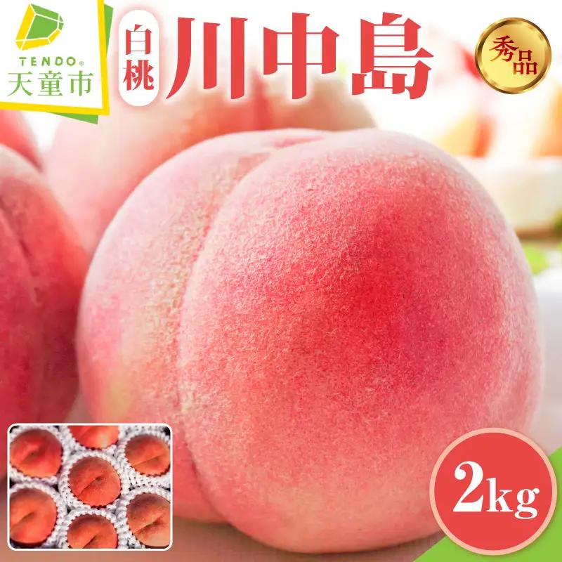 もも ( 川中島白桃 ) 2kg フルーツ 果物 山形 08-45-008