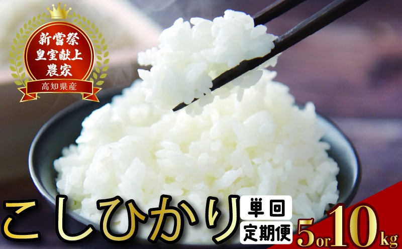 
                  令和7年産 コシヒカリ 白米 選べる 5kg 10kg 単回 定期便 1回 3回 4回 6回 12回 お米 精米 ごはん こしひかり ご飯 高知県産 弁当 おにぎり 料理 新嘗祭皇室献上米 R7年 お取り寄せ 農家直送 美味しい 贈答用 ギフト 炊き立て 朝食 夕食 晩御飯 手作り 国産 日本米 特A米 一等米 冷めても美味しい モチモチ ツヤツヤ 安芸市 高知県
                