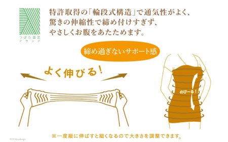サポーター 腹巻き POPUN LU-LU- リングハグ（こし）1個入 L‐2Lサイズ  ブラウン