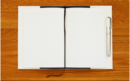 No.233-07 PVCレザーノートカバー「kanon」A5用（ライトブルー）