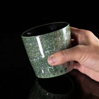 【グランプリ受賞】有田焼 大理石のような質感 ロックカップ 麟 Lin Marble Old Ivy 1個【金照堂】ロックグラス ウイスキーグラス 焼酎グラス 高級食器 有田焼 ギフト A40-333