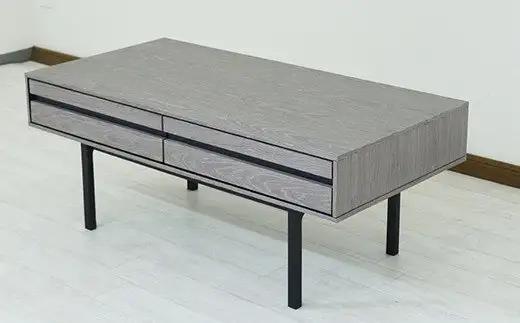 【開梱・設置】ロゼッタ 100cm センターテーブル（グレーC-106）　AX009
