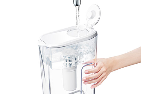 クリンスイポット型浄水器 CP407（2.2L大型モデル）ポット型 ろ過