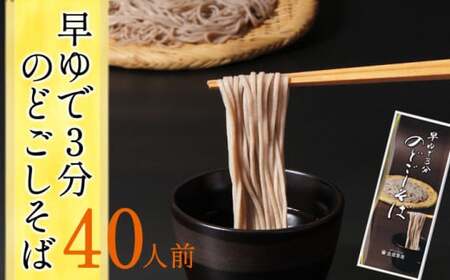 【北舘製麺】早ゆで3分 のどごしそば 40人前 ／ ソバ そば お蕎麦 おそば 年越そば 乾麺 麺類 麺 早ゆで 時短 ギフト 贈答 お中元 お歳暮 御中元 お歳暮 手土産 お土産 おみやげ 贈り物 贈物