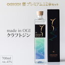 【ふるさと納税】 天山名水でつくる 小城の クラフトジン OGIGIN想プレミアム700ml X 12本セット 酒 スピリッツ グラス ソーダ 地酒 蔵元直送 お酒 アルコール お祝い 人気 ランキング 高評価高額 高額寄附 【F200-001】