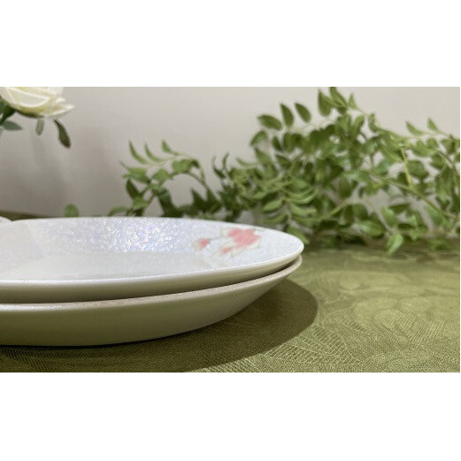 田清窯 組める有田焼 煌めく木蓮花 プレート皿 2枚セット A30-215_イメージ3