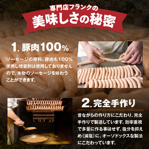 無添加ハンバーグソーセージ（100g×10パック入り）ウインナー  10パック バーベキュー キャンプ パーティー 手作り フランク オールポーク 豚肉100％ 天然腸 山梨県 白州 北杜市 [h03