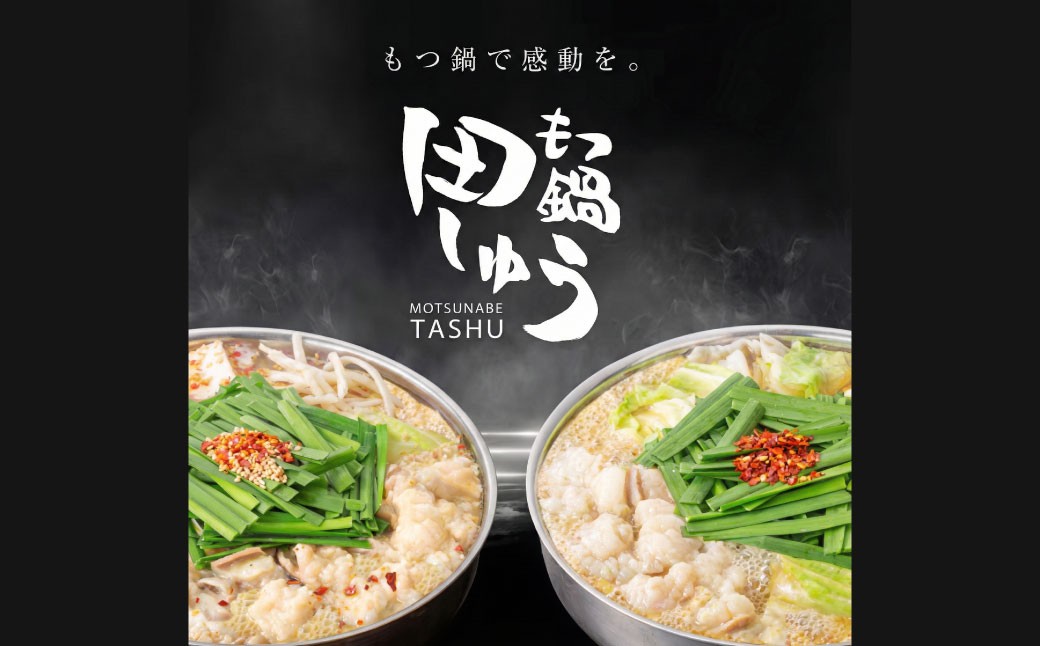 【2回定期便】博多もつ鍋専門店「もつ鍋田しゅう」のもつ鍋セット 味噌味 2～3人前