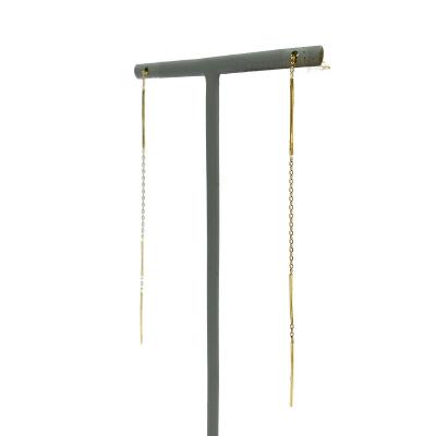 ふるさと納税 甲府市 K18　ゴールド　バー&チェーンアメリカピアスGMJ-1050 |  | 02