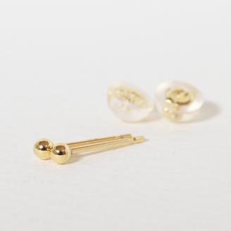 K18　2ｍｍ　丸玉ピアス