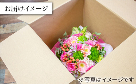 【12回定期便】季節の ブーケ フラワーアレンジメント Mサイズ  花 誕生日 贈り物 ギフト 記念日 ＜花工房るふらん＞ [CCR016]