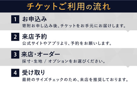 DIFFERENCE オーダースーツ お仕立て補助券（90，000円相当）[UEK004]