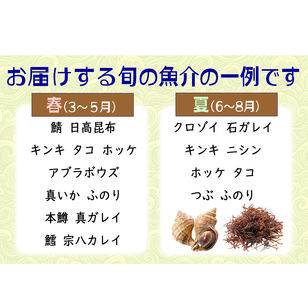 ＜定期便6回＞北海道産 旬のお魚 4～5種 お楽しみ定期便_イメージ3