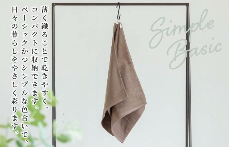 速乾 コンパクト フェイスタオル 7枚セット（ココア） G712_イメージ2