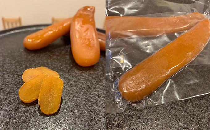本カラスミ 奥尻ワイン風味 国産 約40g 冷凍 叶寿司 | からすみ 唐墨 海鮮 魚卵 お酒のお供 肴 酒の肴 おつまみ あて 高級 珍味 海のチーズ 和食 和風 パスタ お取り寄せ グルメ | 北海道 奥尻町 送料無料
