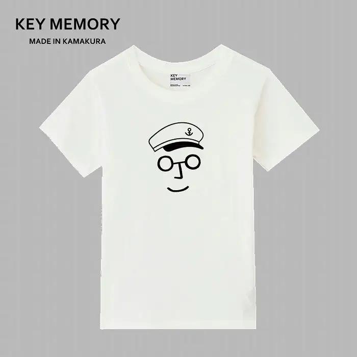 《3》【KEYMEMORY鎌倉】セーラー帽イラストTシャツ WHITE