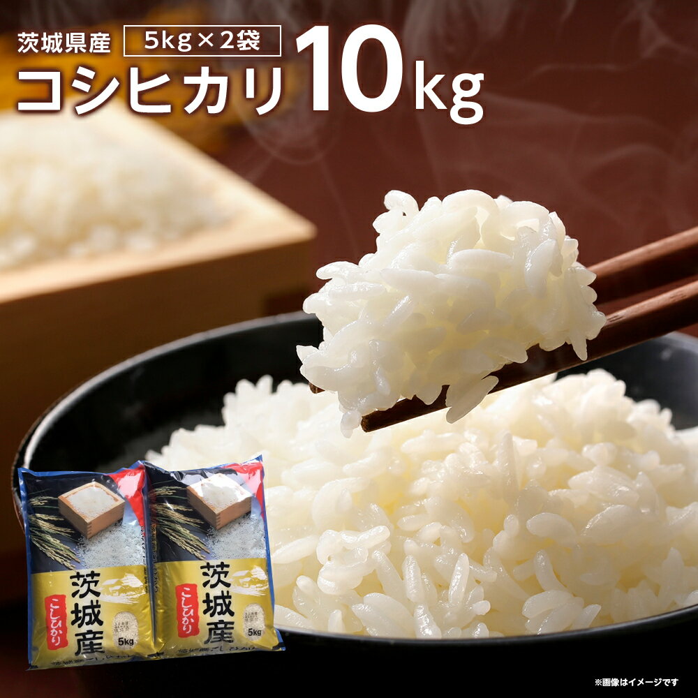【ふるさと納税】【令和6年産】代表的なお米　茨城県産コシヒカリ10kg_ 米 こめ お米 精米 精白米 白米 こしひかり ブランド米 人気 おすすめ 送料無料 贈答 ギフト 【配送不可地域：離島・沖縄県】【1083438】