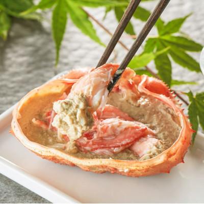 ふるさと納税 佐渡市 【新潟県佐渡島直送】浜茹で紅ズワイガニ甲羅盛り 100g×5パック 蟹ミソ入り 冷凍小分けパック |  | 02