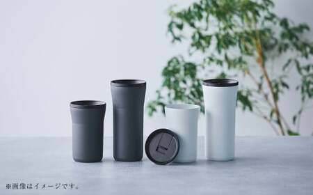 【京セラ】蓋付きタンブラー 350ml ＜クリームホワイト1個・ダークグレー2個＞ 計3個セット CERAMUG タンブラー 真空容器 保冷 保温 真空断熱 セラミック トラベルカップ KYOCERA