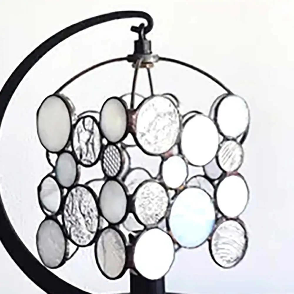 ステンドグラス テーブルランプ ニジイロドロップス ホワイト ランプ / Nijiiro Lamp[BBAD049]