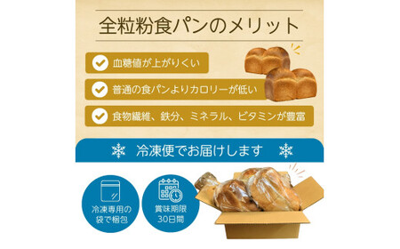 【定期便 6回】国産小麦粉を使用したこだわりの食パン 食べ比べ4種セット | ﾊﾟﾝ 食パン 全粒粉 ﾊﾟﾝ 国産小麦100% ﾊﾟﾝ 玄米 ﾊﾟﾝ ゆめかおり ﾊﾟﾝ 冷凍 ﾊﾟﾝ 詰合せ ﾊﾟﾝ 