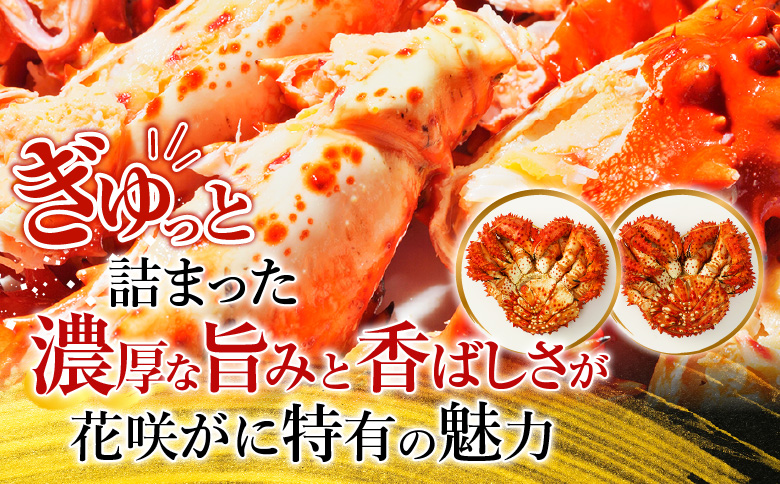 【北海道根室産】花咲がに500g前後×2尾 G-54002