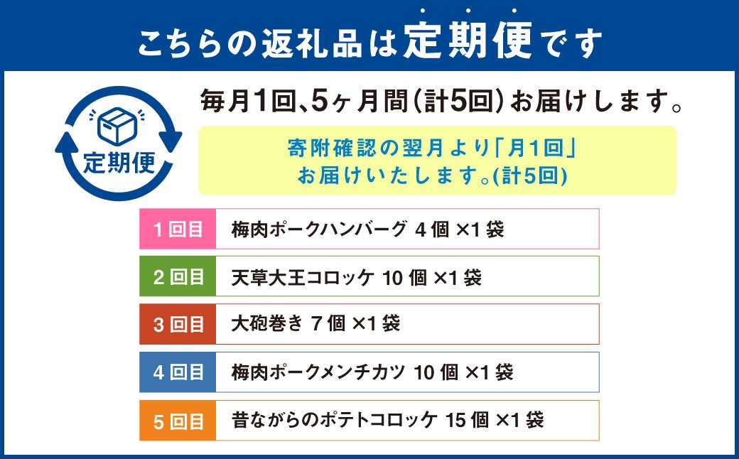 【5回定期便】ご飯の味方定期便