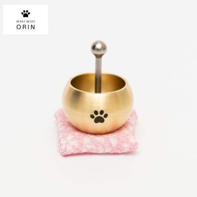 ふるさと納税 三条市 ミニミニおりん Otete 座布団(さくら) 仏具 ペット おりん 燕三条製 【030S108】