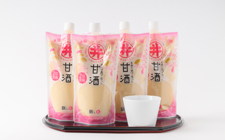 信州の味噌屋がつくった米麹甘酒(2倍濃縮) 500g×4本【1576476】