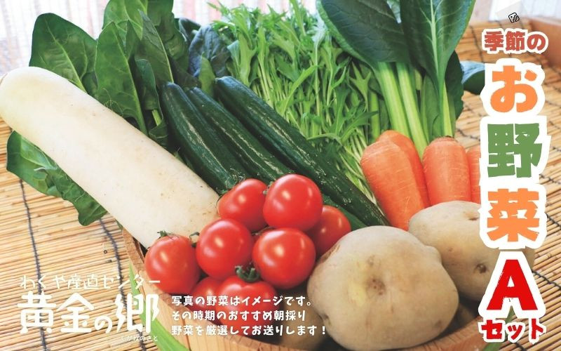 
                  黄金の郷 季節のお野菜 お楽しみAセット / 野菜 やさい セット 詰め合わせ 旬 新鮮 産地直送 朝採れ ※配送不可地域あり
                