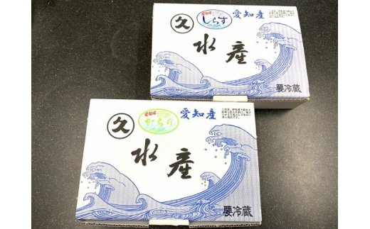 三河しらすとかちりちりめん食べ比べ2種セット　H018-047