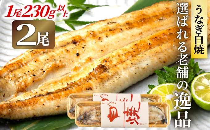 うなぎの特大白焼き（2尾）230g以上×2尾　AE05 （2尾）通常受付