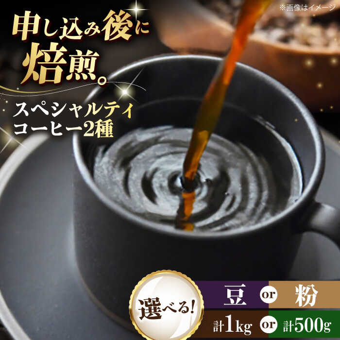 【ふるさと納税】【選べる内容量/豆or粉】コーヒー豆 スペシャルティコーヒー おすすめ2種セット 各250g×2袋 or 各500g×2袋 | 人気 おすすめ ランキング 大洲市/株式会社日珈[AGCU027] 20000 20000円 以上