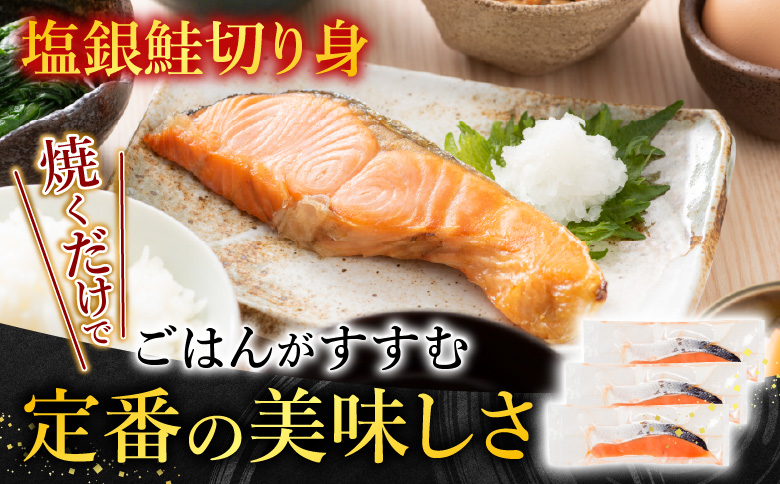 お刺身トラウトサーモン2～5本(計1kg)＆塩銀鮭切り身1切(約70g)×35P F-09025