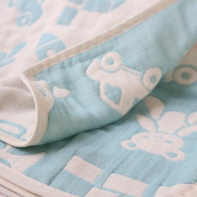 ふるさと納税 泉佐野市 【babybear】泉州南部織 6重ガーゼハーフケット(ブルー) 010B1073 |  | 03