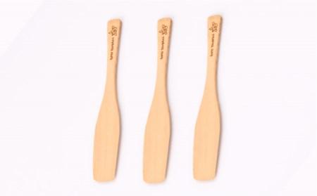 椿バターナイフ3本 木製 キッチン 小物 雑貨 手作り 五島市/三兄弟工房 [PDW002]