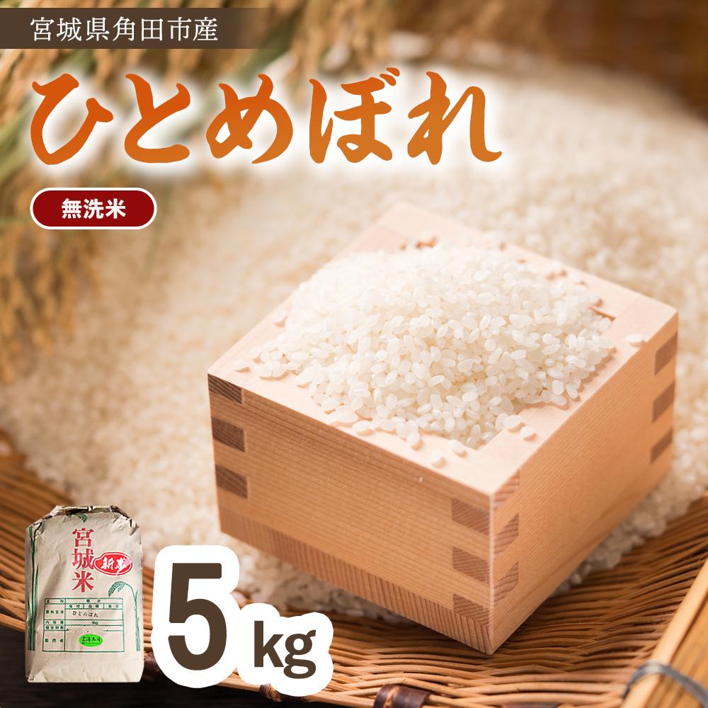 【ふるさと納税】【令和7年産】無洗米 ひとめぼれ5kg×1　みやぎの米　極みのお米　コメ｜7年産米 新米予約 ひとめぼれ 宮城県角田市産 米 コメ 白米 無洗米