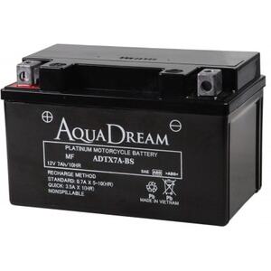 AQUADREAM PLATINUM バイク用バッテリー 液入充電済 ADTX7A-BS 1個【配送不可地域：沖縄県】【1608721】