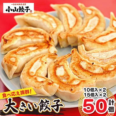 ふるさと納税 小山市 冷凍餃子専門店  小山餃子 大きい餃子 50個