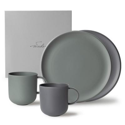 ふるさと納税 白山市 【NIKKO】2人で使える基本セット「夕凪・夜凪」《ニッコー食器》(1900BC-SP01)