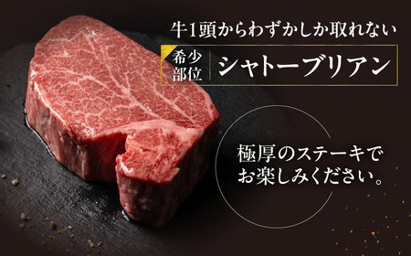 A5等級 飛騨牛 シャトーブリアン ヒレステーキ 190g×3枚（計570g）牛肉 和牛 ステーキ 厚切り 飛騨市肉 にく ヒレ 黒毛和牛 和牛 国産 飛騨岐阜人[Q2507]