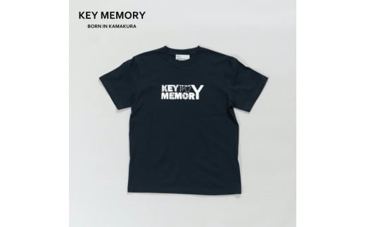 《1》【KEYMEMORY 鎌倉】フラワーロゴTシャツ NAVY