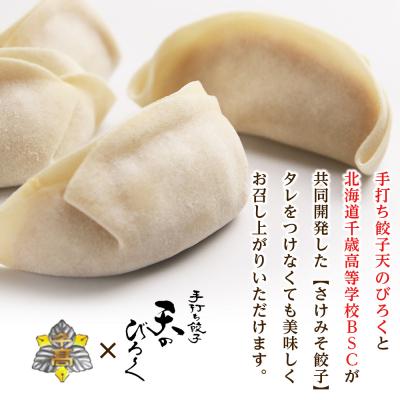 ふるさと納税 千歳市 ☆千歳市ふるさと納税☆千歳高校と手打ち餃子天のびろくがコラボ!さけみそ餃子 3箱セット |  | 01