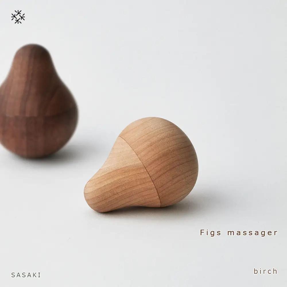 Figs massager 　birch/SASAKI【旭川クラフト(木製品/ツボ押し)】フィグス マッサージャー / ササキ工芸_00000