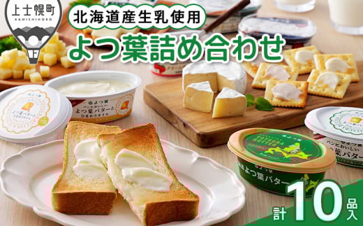 よつ葉 バターとチーズの10点満喫セット 北海道 詰め合わせ ギフト パンのお供 ［015-K60］ ※オンライン申請対応